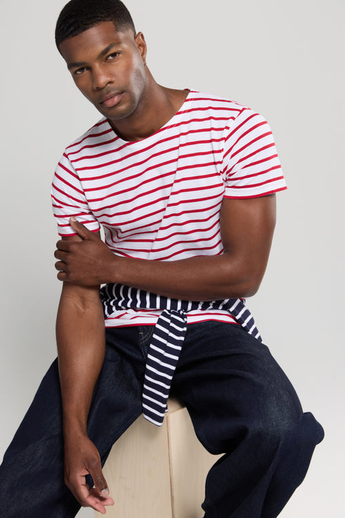 Short-sleeved Breton striped shirt - lightweight cotton - Armor-lux - 1