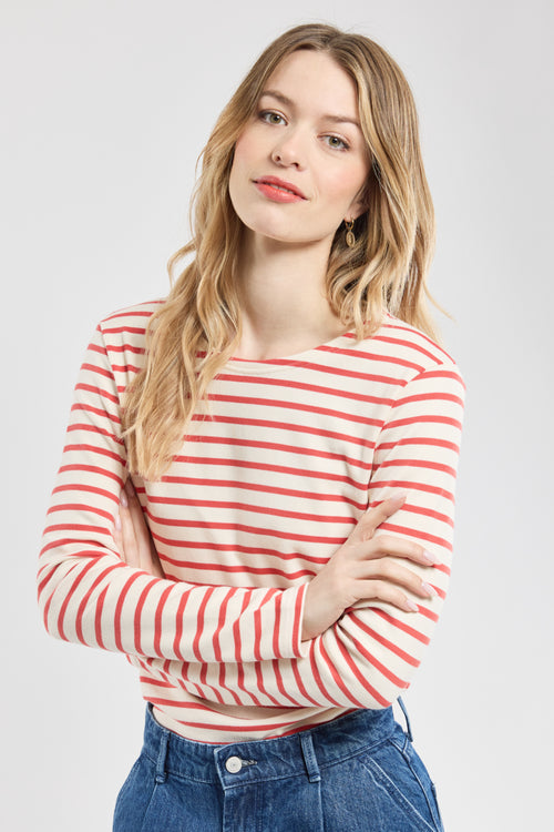 Lesconil Breton striped shirt - heavy cotton - Armor-lux - 1