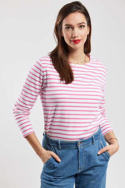 Lesconil Breton striped shirt - heavy cotton - Armor-lux - 1