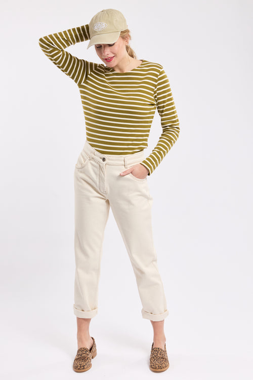 Lesconil Breton striped shirt - thick cotton - Armor-lux - 2
