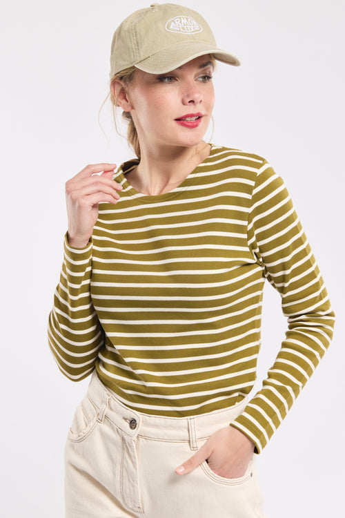 Lesconil Breton striped shirt - thick cotton - Armor-lux - 3