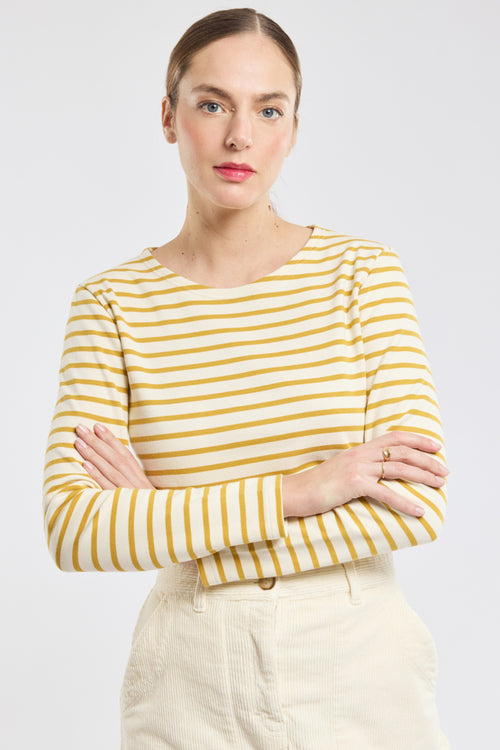 Lesconil Breton striped shirt - thick cotton - Armor-lux - 1