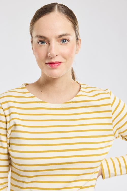 Lesconil Breton striped shirt - thick cotton - Armor-lux - 2