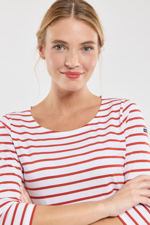 3/4-sleeved striped top - lightweight cotton - Armor-lux - 2