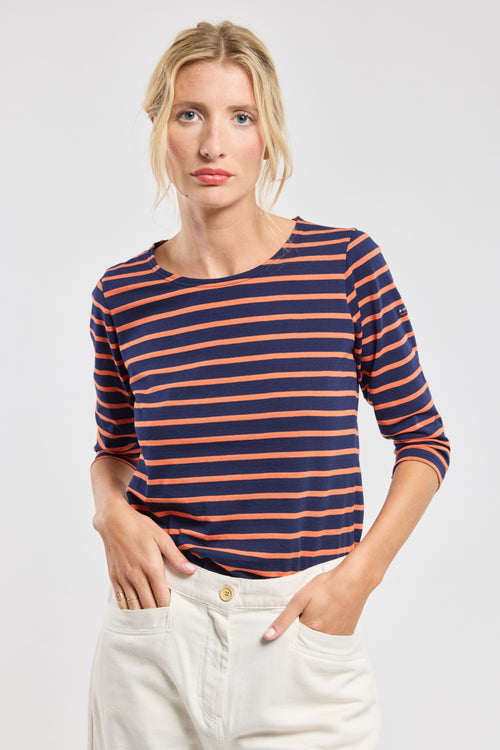 Short-sleeved Breton shirt - lightweight cotton - Armor-lux - 1