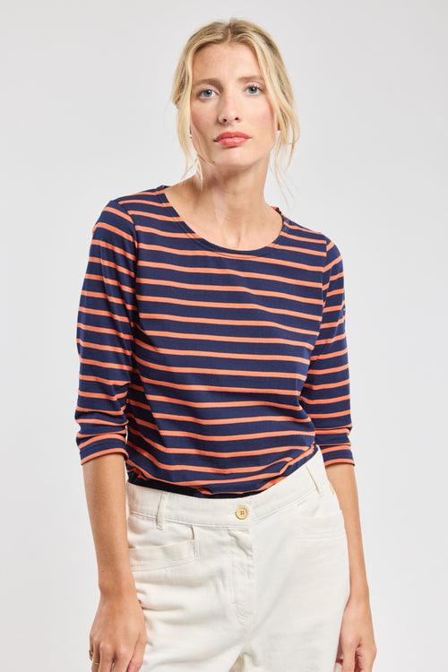 Short-sleeved Breton shirt - lightweight cotton - Armor-lux - 4