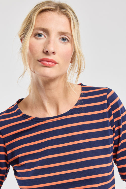 Short-sleeved Breton shirt - lightweight cotton - Armor-lux - 2