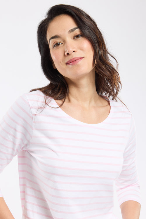 Short-sleeved Breton shirt - lightweight cotton - Armor-lux - 2