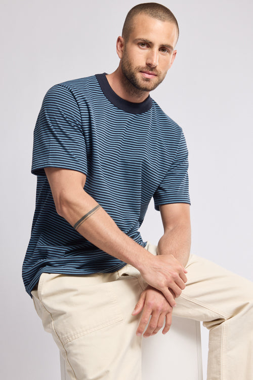T-shirt rayé - coton issu de l