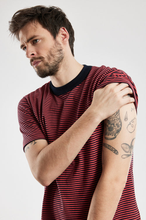 T-shirt rayé - coton issu de l