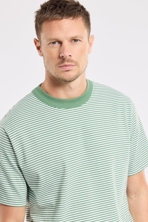 T-shirt rayé Héritage - coton issu de l