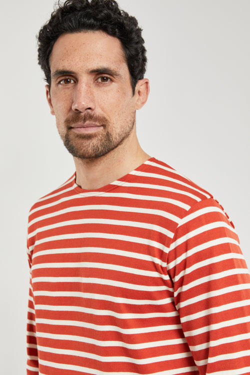 Heritage Breton striped shirt - rustic cotton - Armor-lux - 1