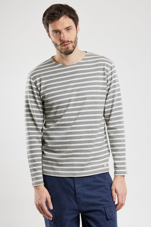 Heritage Breton striped shirt - rustic cotton - Armor-lux - 1