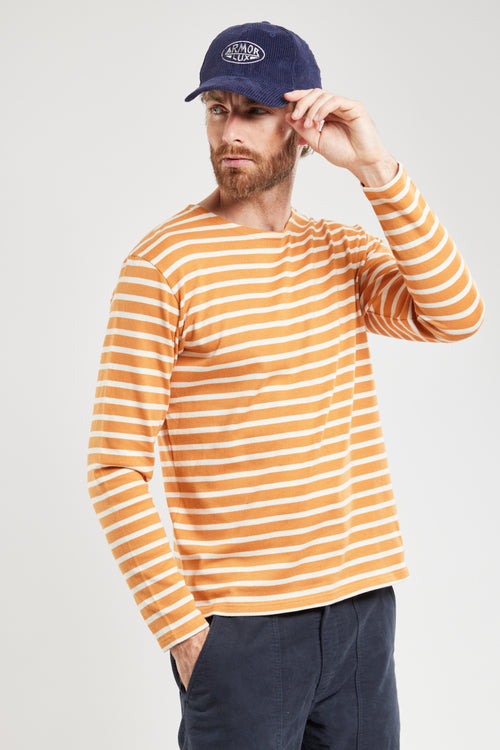 Heritage Breton striped shirt - rustic cotton - Armor-lux - 1