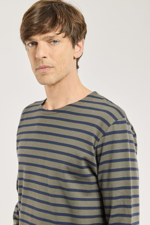 Heritage Breton striped shirt - rustic cotton - Armor-lux - 2