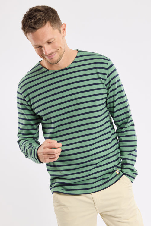 Heritage Breton striped shirt - rustic cotton - Armor-lux - 1