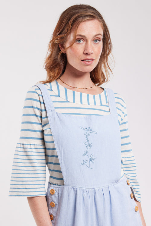 Embroidered dungarees - Armor-lux X Nolwenn Faligot - Armor-lux - 3