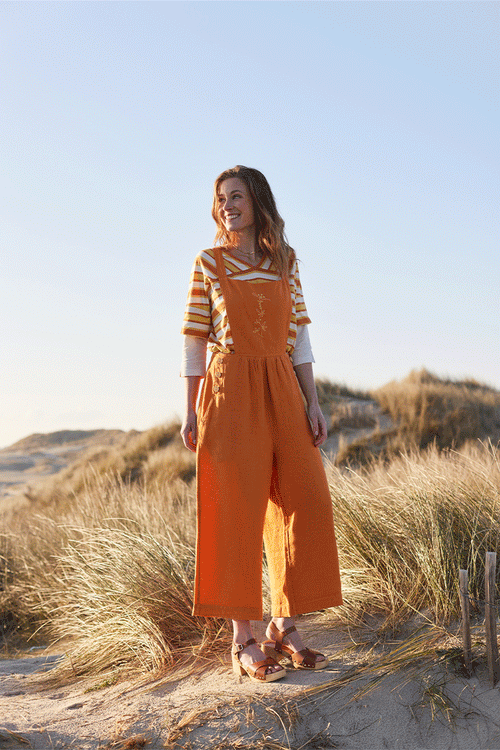 Embroidered dungarees - Armor-lux X Nolwenn Faligot - Armor-lux - 6