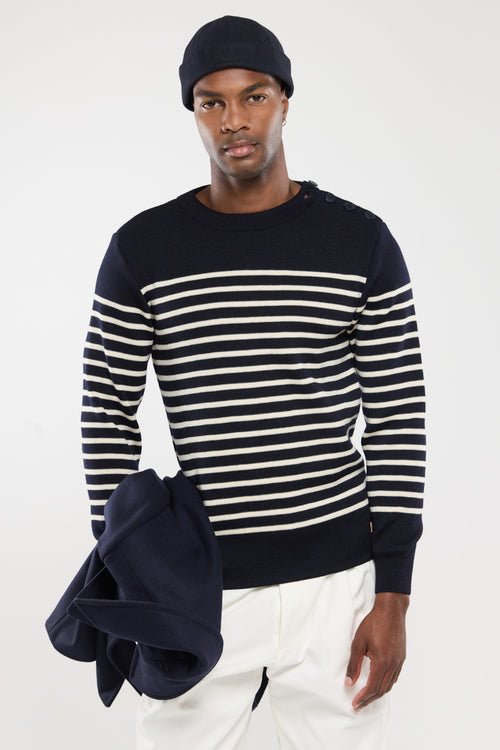 Pull marin rayé Molène - laine - Armor-lux - 5