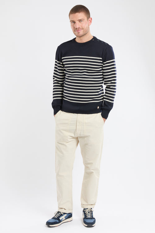 Striped Fisherman jumper Molène - wool - Armor-lux - 5