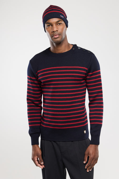 Pull marin rayé Molène - laine - Armor-lux - 1