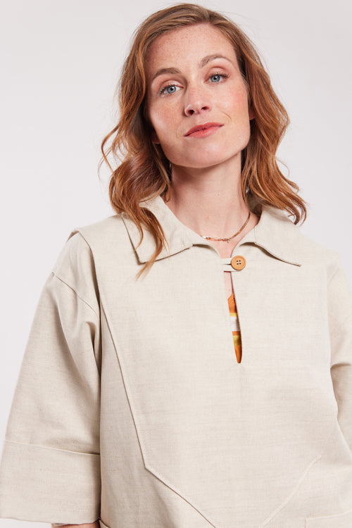 Embroidered fisherman’s smock - Armor-lux X Nolwenn Faligot - Armor-lux - 3