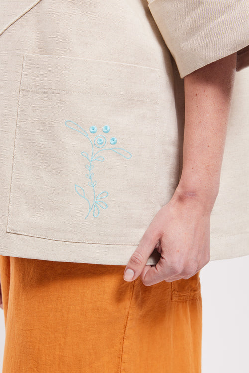 Embroidered fisherman’s smock - Armor-lux X Nolwenn Faligot - Armor-lux - 4