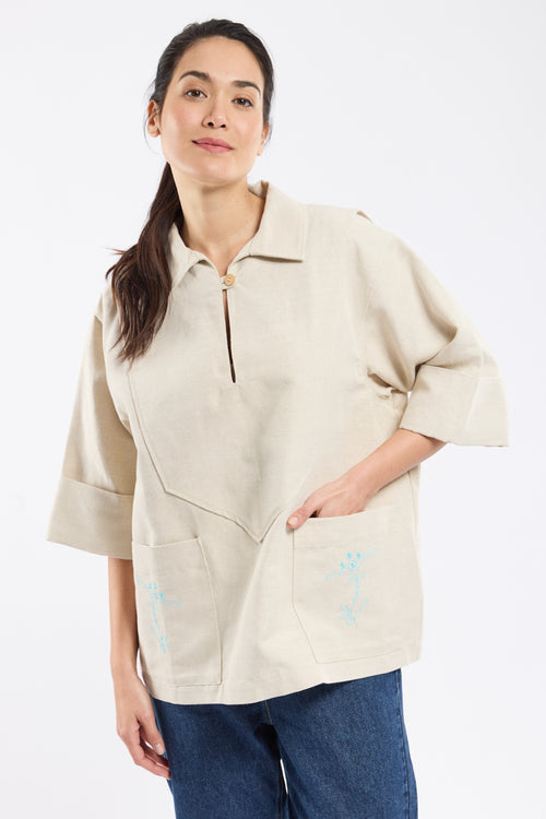 La vareuse brodée - Armor-lux X Nolwenn Faligot - Armor-lux - 1