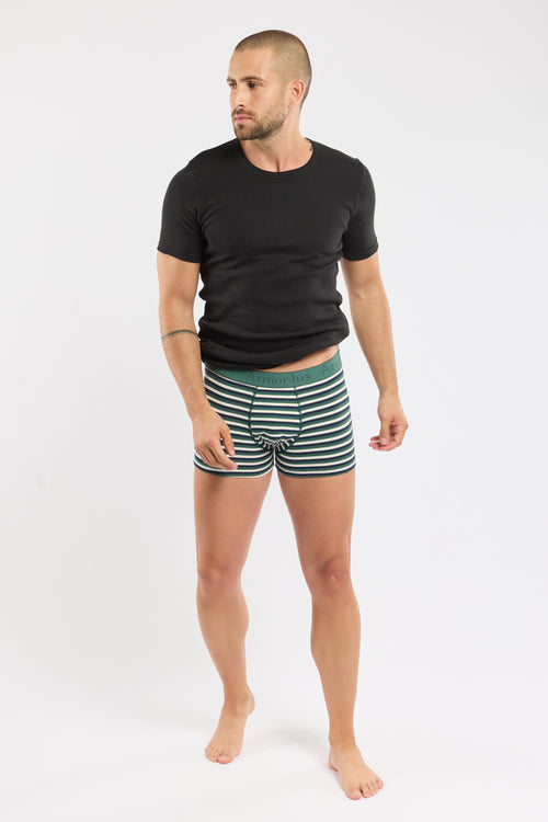 Boxer rayé - coton issu de l