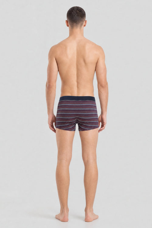 Boxer rayé tricolore - coton issu de l