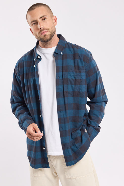 Chemise à carreaux - coton flanelle - Armor-lux - 2