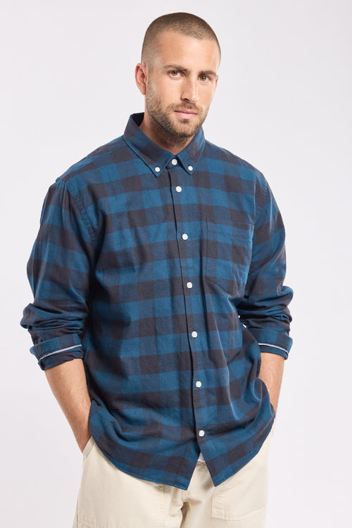 Chemise à carreaux - coton flanelle - Armor-lux - 1