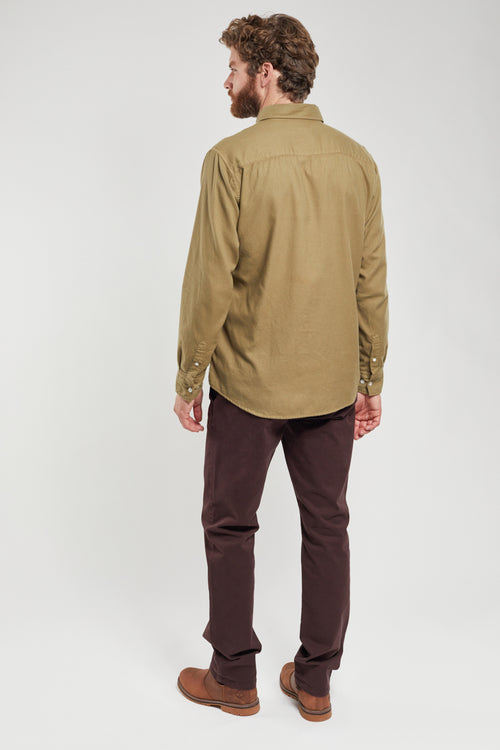 Chemise coupe droite - flanelle de coton - Armor-lux - 4