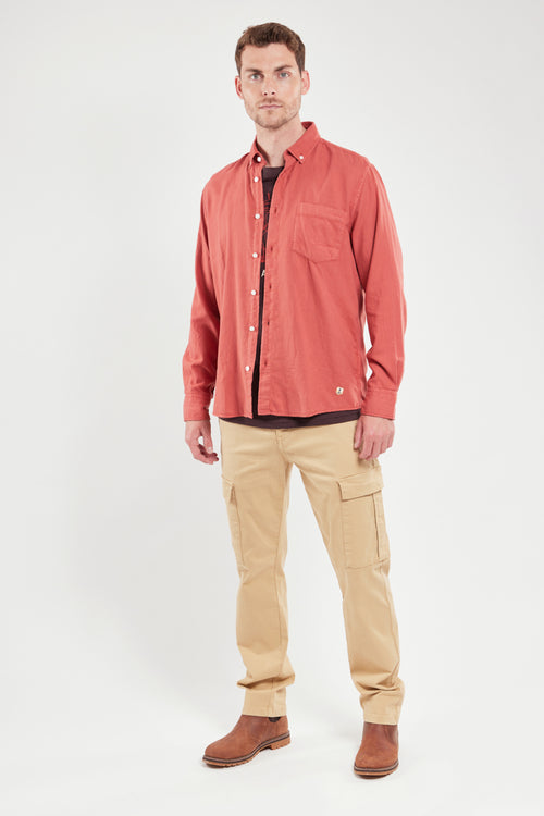 Chemise coupe droite - flanelle de coton - Armor-lux - 4