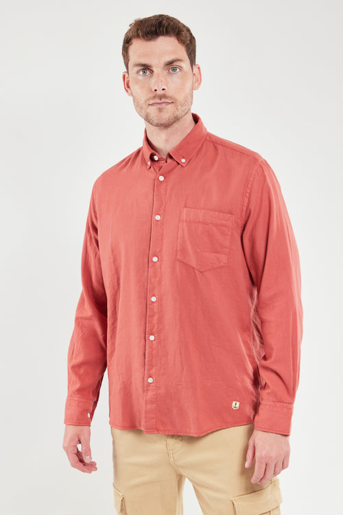 Chemise coupe droite - flanelle de coton - Armor-lux - 5