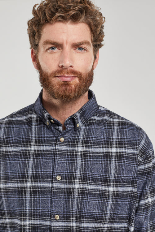Checked overshirt – cotton and linen - Armor-lux - 2