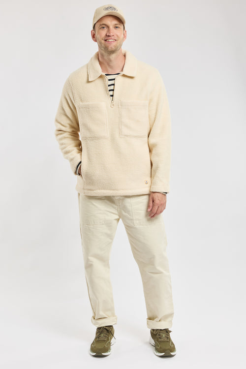 Unisex zip-up sweatshirt - sherpa - Armor-lux - 4