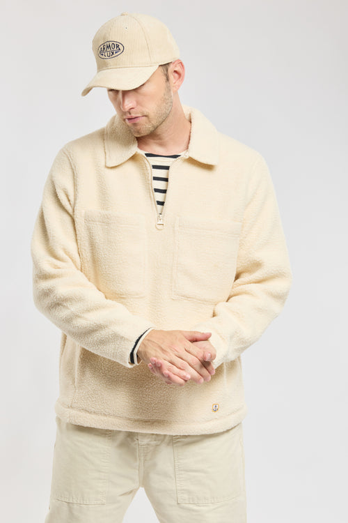 Unisex zip-up sweatshirt - sherpa - Armor-lux - 1