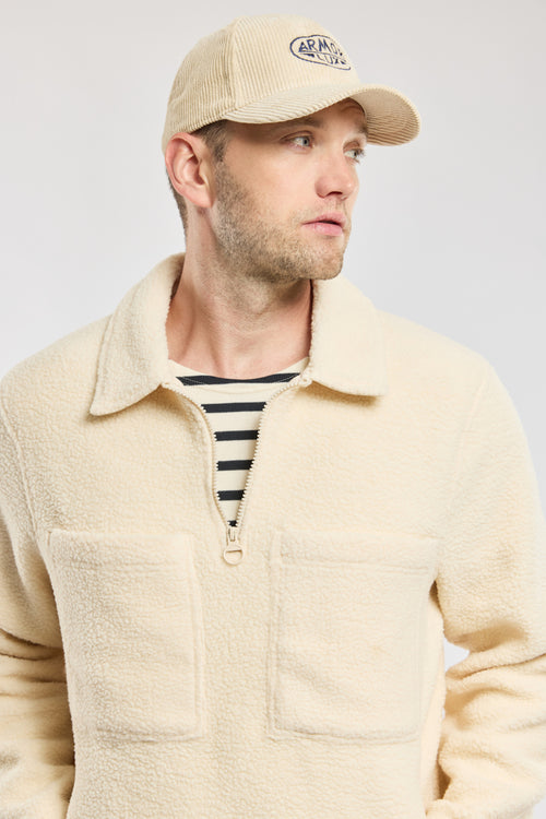 Unisex zip-up sweatshirt - sherpa - Armor-lux - 2