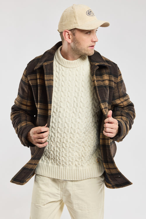 Veste pêcheur à carreaux - laine - Armor-lux - 4