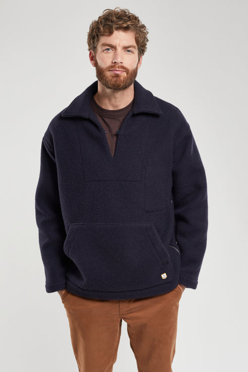 Zip pea jacket - wool - Armor-lux - 1