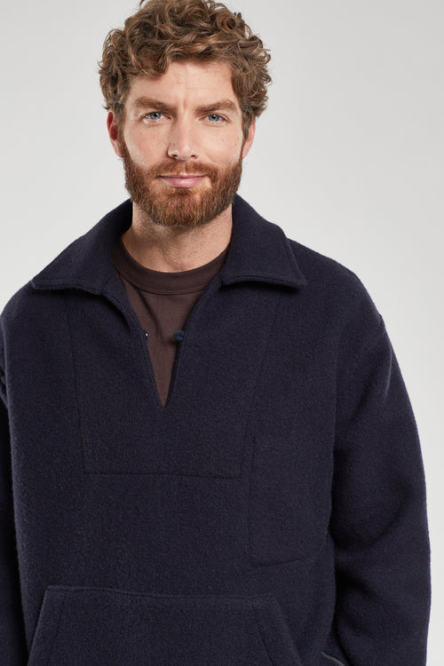 Zip pea jacket - wool - Armor-lux - 2