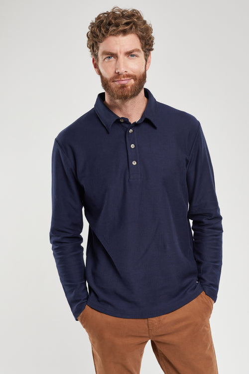Long-sleeved polo shirt – light cotton - Armor-lux - 1