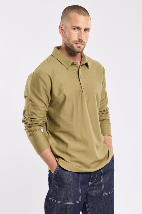 Long-sleeved polo shirt – light cotton - Armor-lux - 1