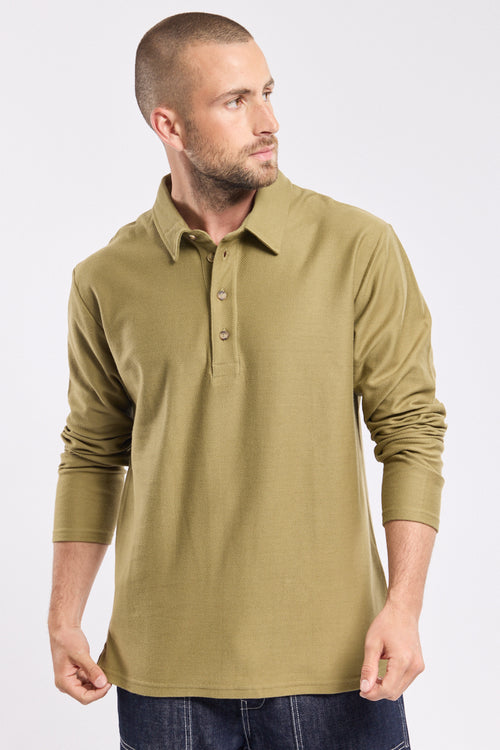 Long-sleeved polo shirt – light cotton - Armor-lux - 3