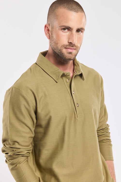 Poloshirt mit langen Ärmeln – leichte Baumwolle - Armor-lux - 4