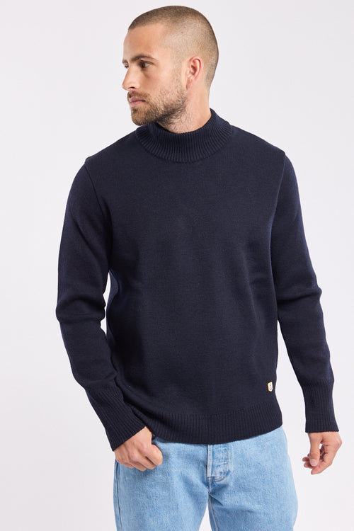 Gestreifter Pullover mit Stehkragen – Wolle - Armor-lux - 6
