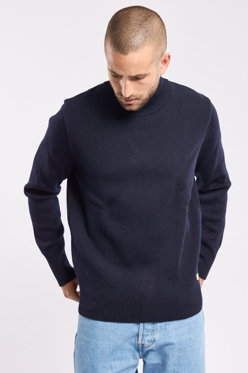 Gestreifter Pullover mit Stehkragen – Wolle - Armor-lux - 4