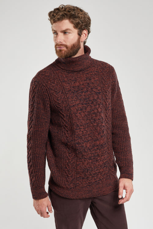 Pull col roulé - laine - Armor-lux - 1