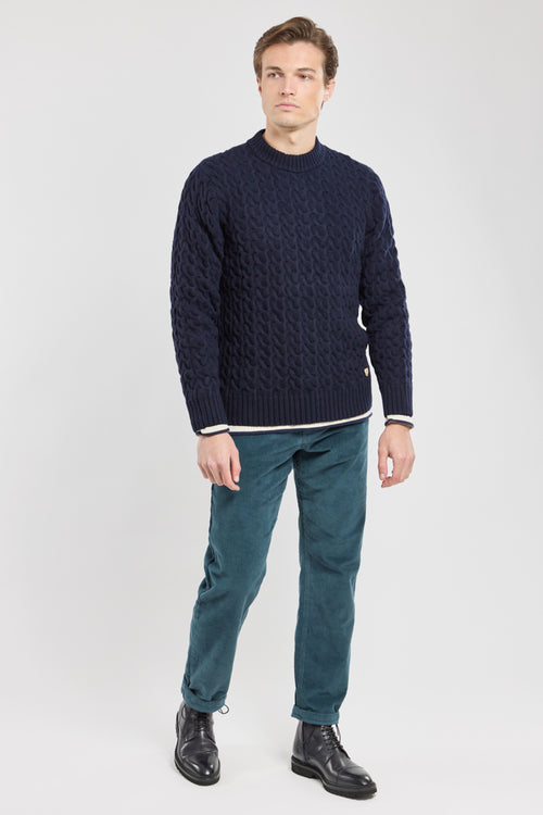 Cable knit jumper – wool - Armor-lux - 5